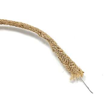 (3pk) 16-ft Wire Core Jute Twine, 100% Jute String Rope for Gardening, Bundling, Gifts Tying, Decoration, DIY Craft. 9lbs Capacity