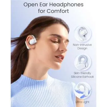 TAGRY Open Ear Bluetooth Headphones for 80Hrs Playtime