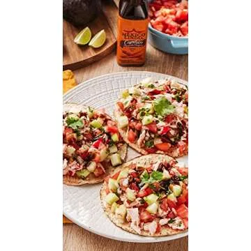 Mexico Lindo Picante Negra Hot Sauce | Light & Spicy | 8,400 Scoville Level | Great with Asian Food, Seafood & Meat | 5 Fl Oz Bottle (Pack of 1)