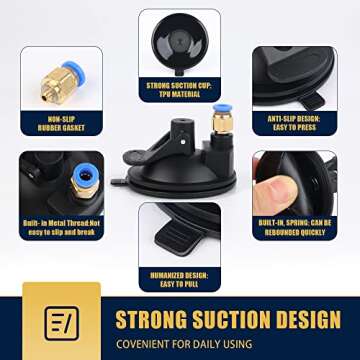 Acantha Interactive Cat Toys Kit - 10 Pack Detachable Feather Toys with 2 Wands, 2 Suction Cups, 6 Replacement Feather Heads for Indoor & Outdoor Play