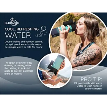 Suds2Go Portable Hand Washing Water Bottle for Travel