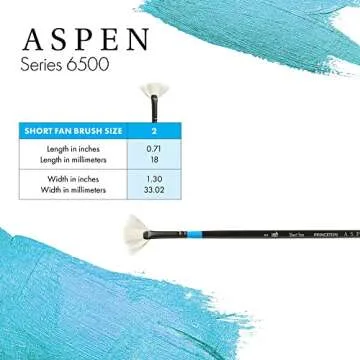 Princeton Aspen Series 6500 Fan Brush - Versatile Painting Tool