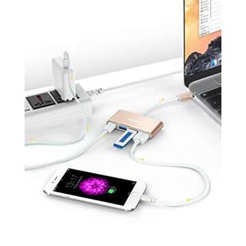 Lention USB-C Hub for MacBook Pro and iPhone 15-16