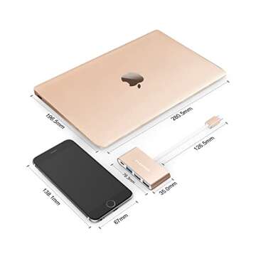 Lention USB-C Hub for MacBook Pro and iPhone 15-16