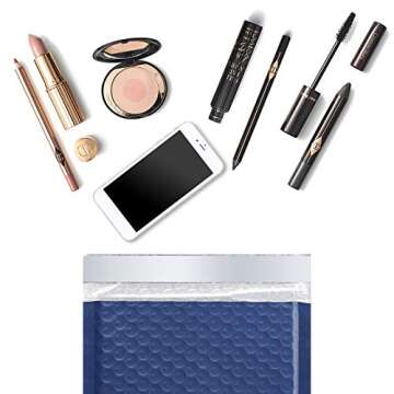 TOMVYTER Poly Bubble Mailers 6x10, 25pcs Padded Envelopes with Self Seal Package Bags for Shipping, Waterproof Bubble Envelopes for Small Business Supplies Packaging (Navy Blue, Bulk #0)