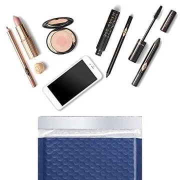 TOMVYTER Poly Bubble Mailers 6x10, 25pcs Padded Envelopes with Self Seal Package Bags for Shipping, Waterproof Bubble Envelopes for Small Business Supplies Packaging (Navy Blue, Bulk #0)