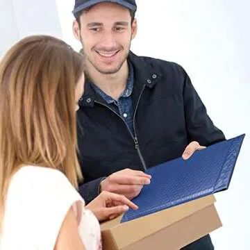 TOMVYTER Poly Bubble Mailers 6x10, 25pcs Padded Envelopes with Self Seal Package Bags for Shipping, Waterproof Bubble Envelopes for Small Business Supplies Packaging (Navy Blue, Bulk #0)