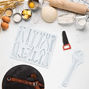 3-Piece Silicone Hand Tools Mold Set for Creative Baking