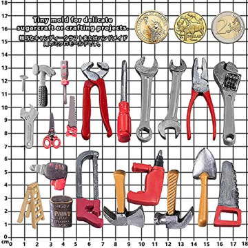 3-Piece Silicone Hand Tools Mold Set for Creative Baking