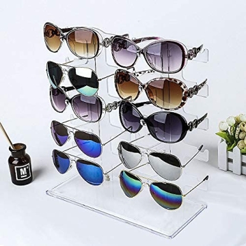Stylish FAZMoss Sunglasses Rack for 10 Pairs of Glasses