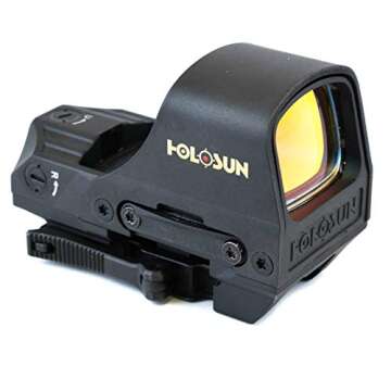 HOLOSUN HS510C Multi-Reticle Green 2 MOA Dot & 65 MOA Circle Open Reflex Sight for Long Guns - Shake...