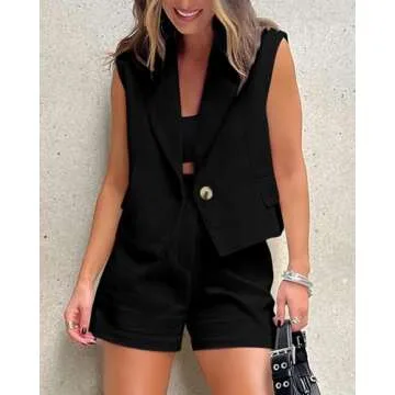 KIRUNDO 2 Piece Summer Outfit Set for Women 2025 Fashion