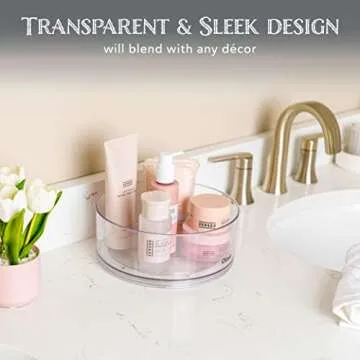 Oizeir Lazy Susan Turntable - 360-Degree Organizer for Home