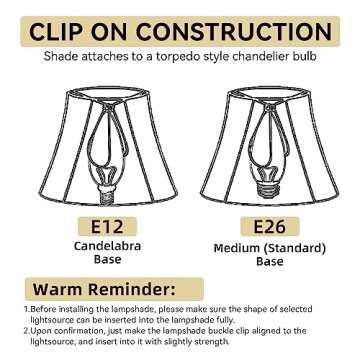 Elegant Gold Linen Lampshades Set of 6 for Chandelier