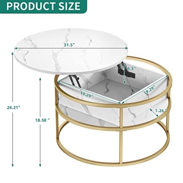 YITAHOME Lift Top Coffee Table for Modern Living