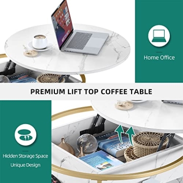 YITAHOME Lift Top Coffee Table for Modern Living