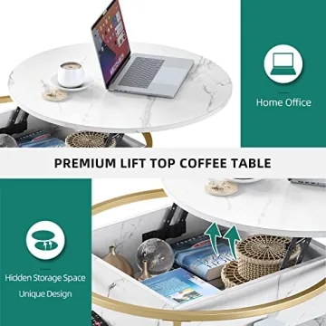 YITAHOME Lift Top Coffee Table for Modern Living