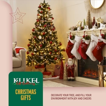 Klikel Glass Icicle Ornaments - Elegant Winter Tree Decor