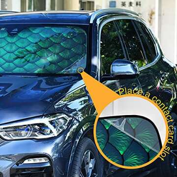 Boccsty Fantasy Dragon Windshield Sun Shade for Cars