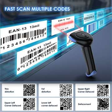 Eyoyo Wireless Barcode Scanner for Quick Inventory Management