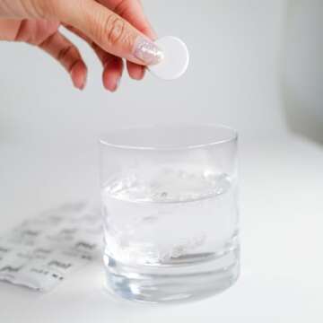 Daily Aligner Cleanser Tablets by PUL - Remove Odors Discoloration Stains & Plaque - Specially Formulated to Clean & Brighten Aligners, Retainers, Dentures, Nightguards & Dental Appliances - 30 Pack