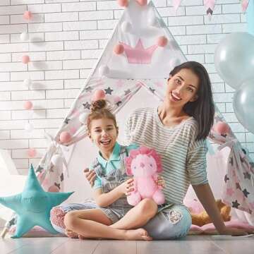 VANLINNY NEW Valentines Day Gifts for Kids, Pink Dinosaur Stuffed Animals for Girls, Dinosaur Toys for Kids 3-5, Soft Dinosaur Plush for Baby and Toddlers, Xmas Birthday Gift for 4-6, 6-8 Year Old