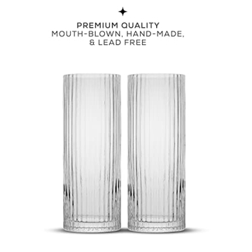 JoyJolt Highball Glasses Set for Elegant Entertaining