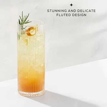 JoyJolt Highball Glasses Set for Elegant Entertaining