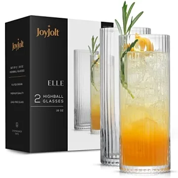 JoyJolt Highball Glasses Set for Elegant Entertaining