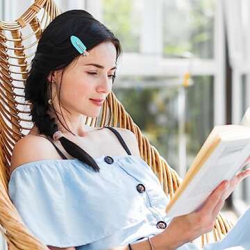 AMMON Hair Clips 10 Pcs No bend Hair Clips Makeup Hair Clips No Crease Hair Clip Creaseless Hair Clips for Salon Styling Flat Hair Clip for Women and Girls (4 Black, 3 White, 3 Pink)