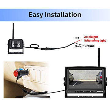 ZEROXCLUB Wireless Backup Camera System for RVs