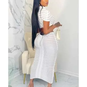 Kafiloe Sexy 2 Piece Crochet Set for Women Summer Style