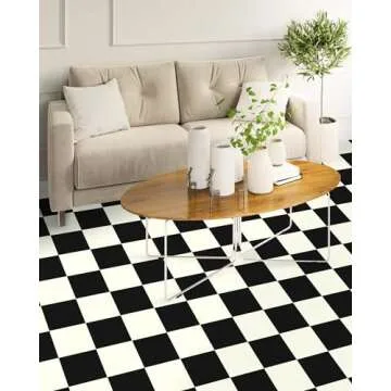 MORCART Peel and Stick Floor Tile, 8" x 8" DIY Flooring