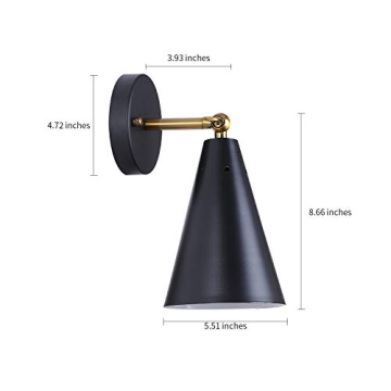 MWZ Modern Black Wall Sconces – Stylish and Versatile Lighting.