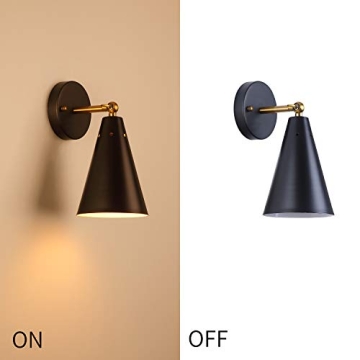 MWZ Modern Black Wall Sconces – Stylish and Versatile Lighting.