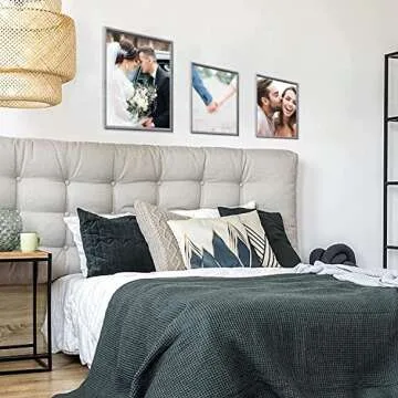 HAMITOR Picture Frames Set Wall Decor - 12 Pcs Photo Frames Collage for Wall or Tabletop Including 4x6 5x7 6x8 8x10 11x14 inch