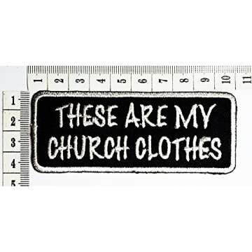 these are my church clothes Funny patch Motorcycles Outlaw Hog MC Biker Rider Hippie Punk Rock iron ...