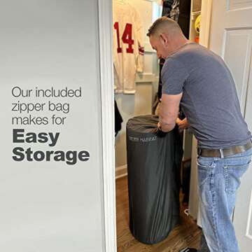 Better Habitat SleepReady Portable Floor Bed | 3 inch 100% CertiPUR-US Memory Foam | Twin, Single | Sleeping Pad, Camping Mattress | Roll Out, Foldable, Waterproof Cover, Travel Bag | 1 yr Warranty