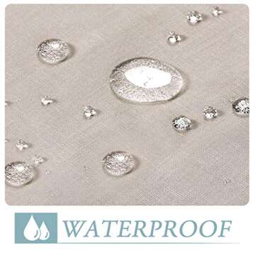 H.VERSAILTEX Outdoor Linen Sheer Curtains - Durable and Elegant