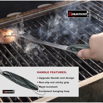 ROMANTICIST 4pc Heavy Duty Grill Tool Set for All