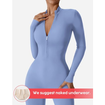 YEOREO Women's Long Sleeve Jumpsuit for Active Lifestyle