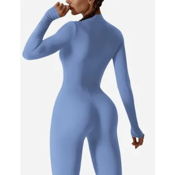 YEOREO Women's Long Sleeve Jumpsuit for Active Lifestyle