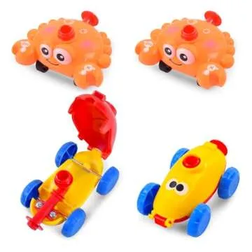 BAKAM Toddler Balloon Launcher & Car Set for Kids