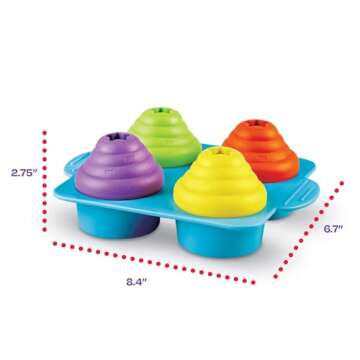 Brightkins Cupcake Party Treat Puzzle for Dogs - Fun and Interactive Dog Toys, Dog Birthday Toy for All Breeds Small