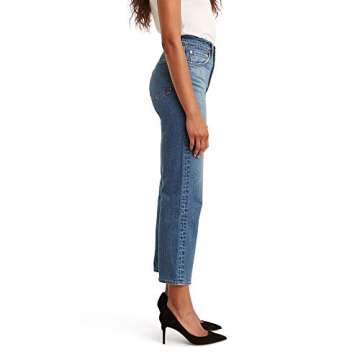 Levi's Women's Ribcage Straight Ankle Jeans, Charleston rain, 27 (US 4)