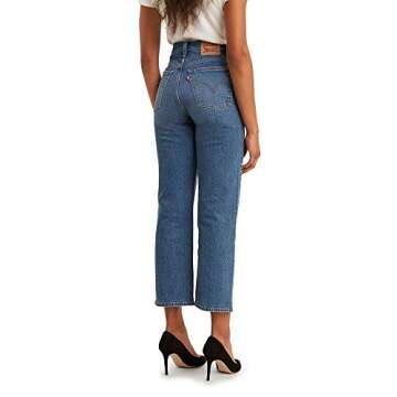 Levi's Women's Ribcage Straight Ankle Jeans, Charleston rain, 27 (US 4)