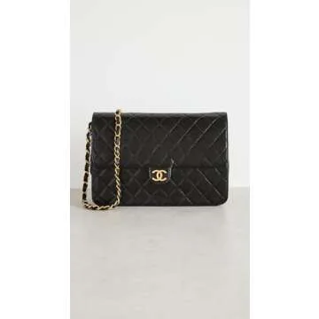 Chanel Black Lambskin Ex 10inch Shoulder Bag – Elegant & Timeless