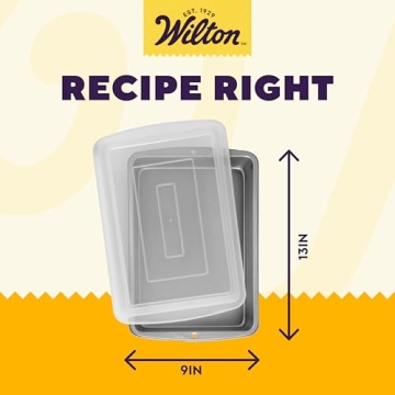Wilton Non-Stick Baking Pan with Lid 9x13 Inch Steel