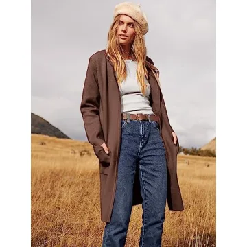 ANRABESS Women’s Open Front Cardigan – Stylish & Cozy for Fall Outerwear