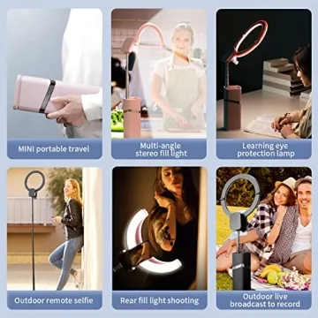 yAyusi Portable Ring Light - Perfect for Creators, 79" Tripod